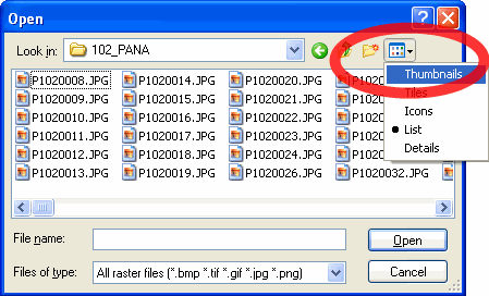 Browse dialog