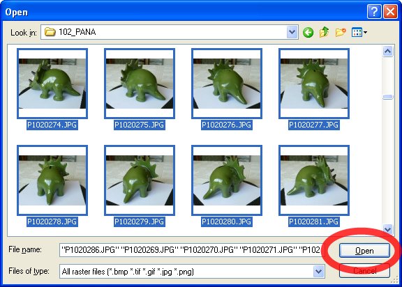 Browse with thumbnails dialog