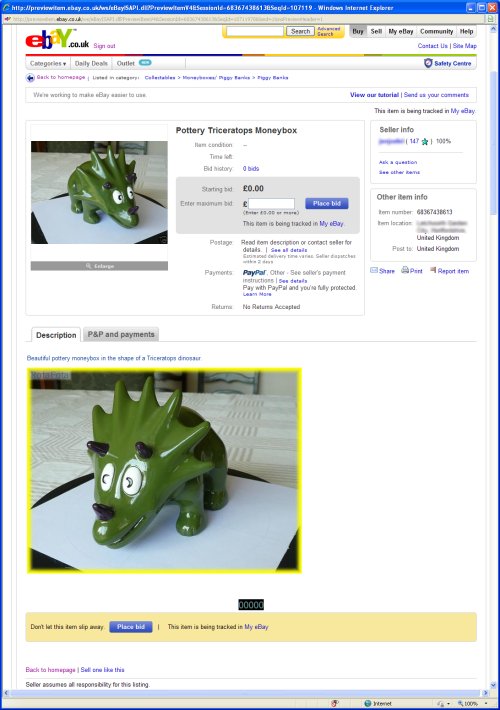 Ebay preview with working RotaFota image