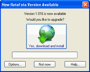 Download New Version dialog