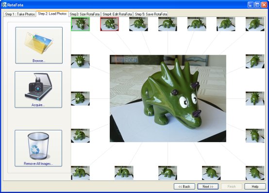 Step 2 with loaded photos