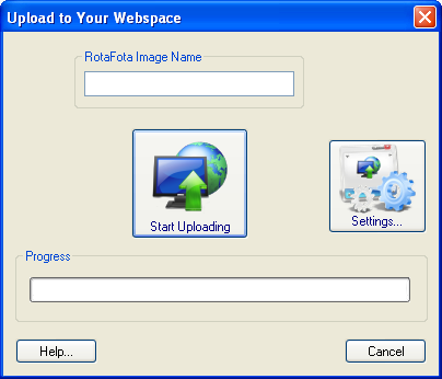 Upload to webspace dialog